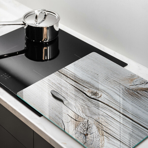 Glass worktop protector Bright wood structure