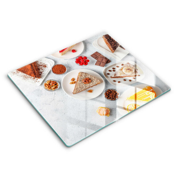 Glass worktop protector Cake sweets