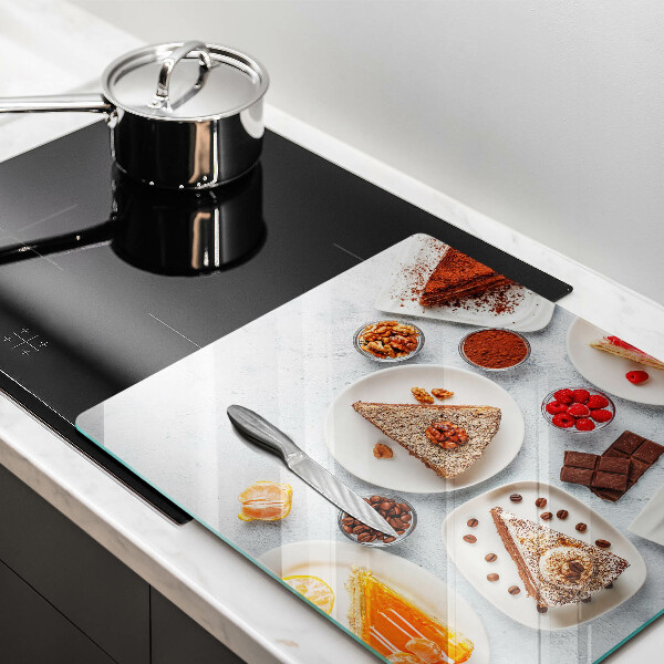 Glass worktop protector Cake sweets