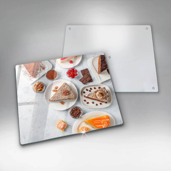 Glass worktop protector Cake sweets