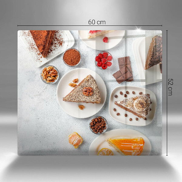 Glass worktop protector Cake sweets