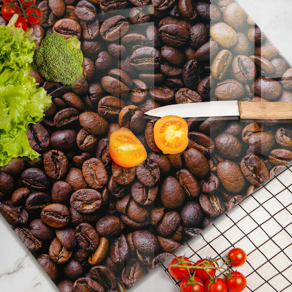 Glass worktop protector Coffee beans