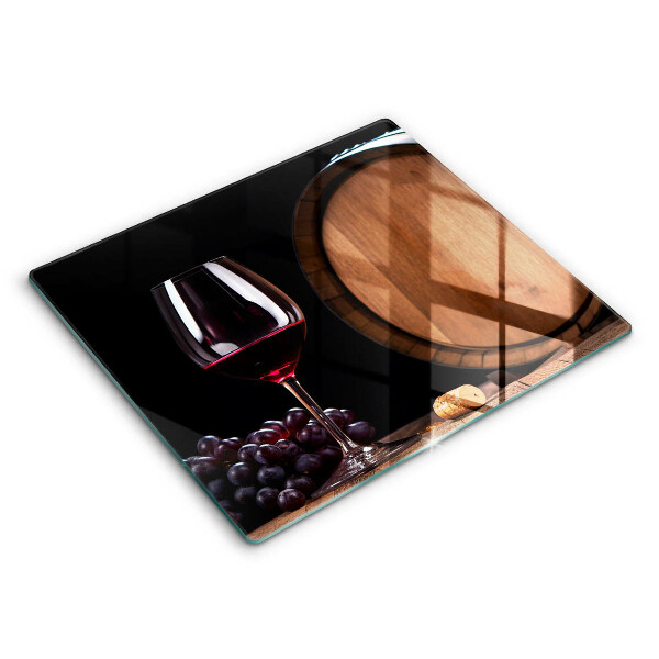 Glass worktop protector A barrel of wine glass