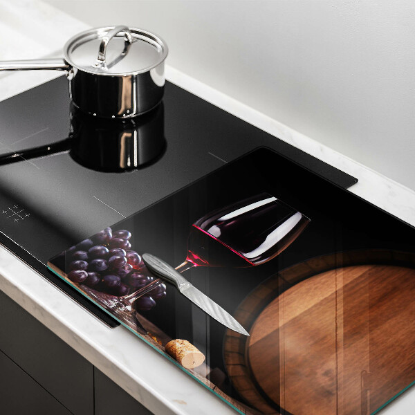 Glass worktop protector A barrel of wine glass