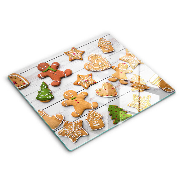 Glass worktop protector Christmas gingerbread