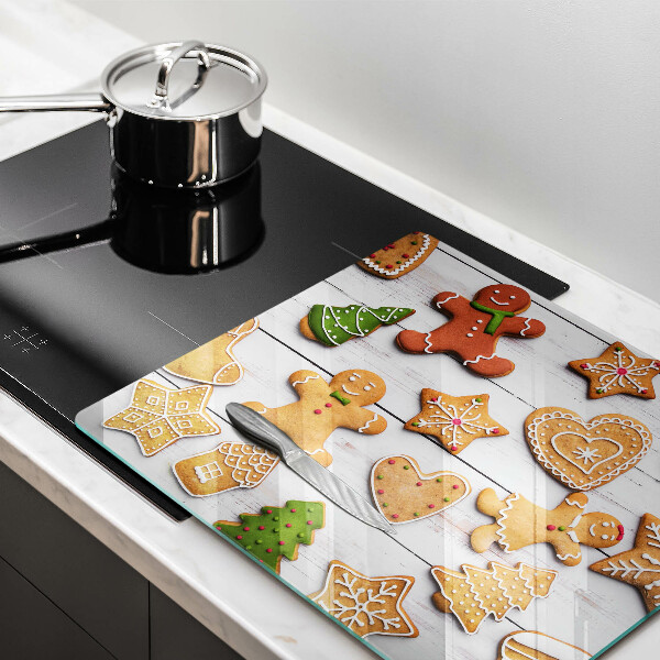 Glass worktop protector Christmas gingerbread