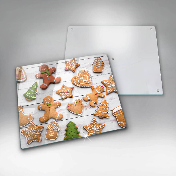Glass worktop protector Christmas gingerbread