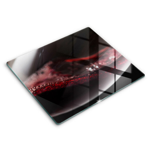 Glass worktop protector Red wine glass