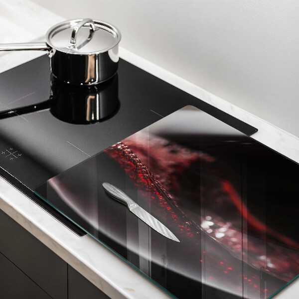 Glass worktop protector Red wine glass