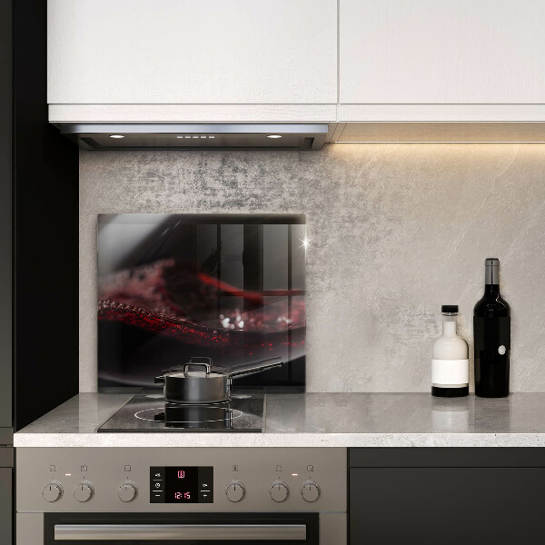 Glass worktop protector Red wine glass