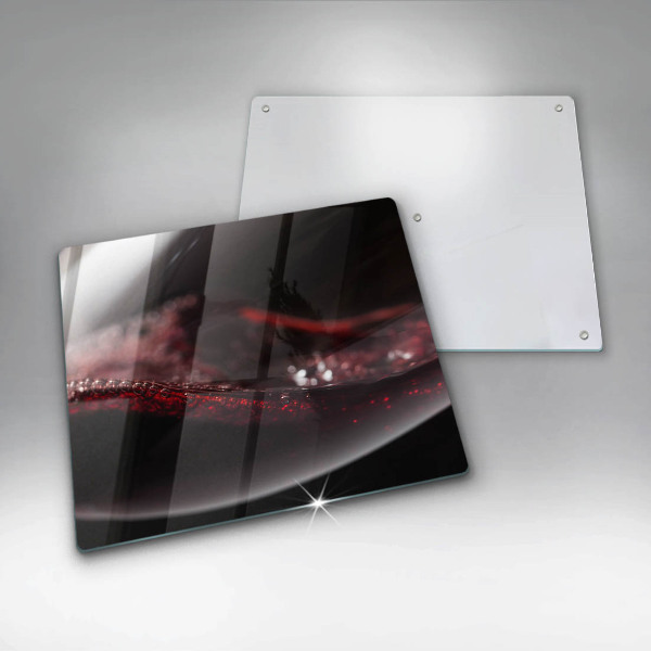 Glass worktop protector Red wine glass