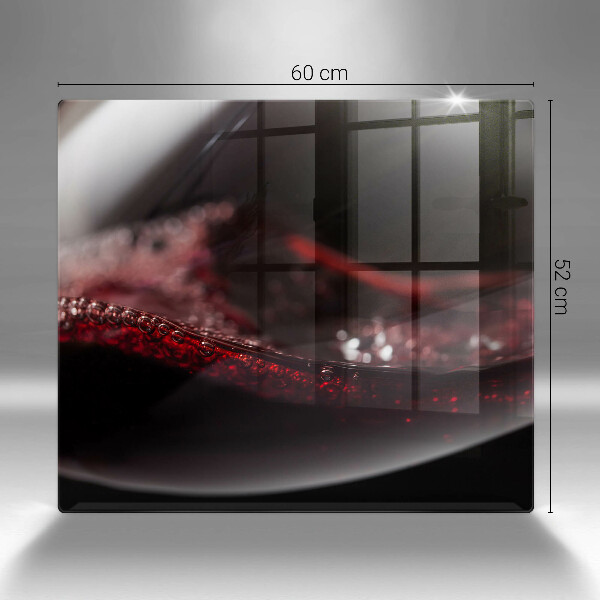 Glass worktop protector Red wine glass