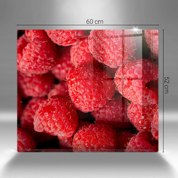 Glass worktop protector Raspberry fruit