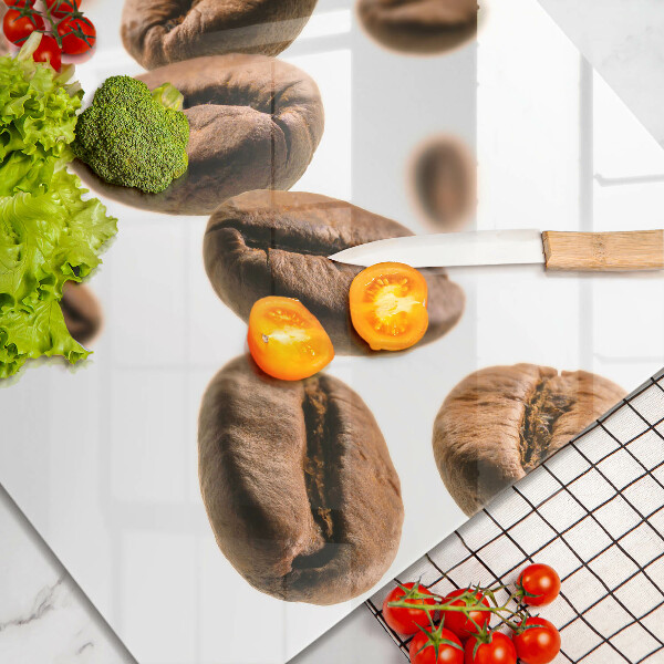 Glass worktop protector Coffee beans