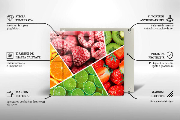 Glass worktop protector Colorful fruit