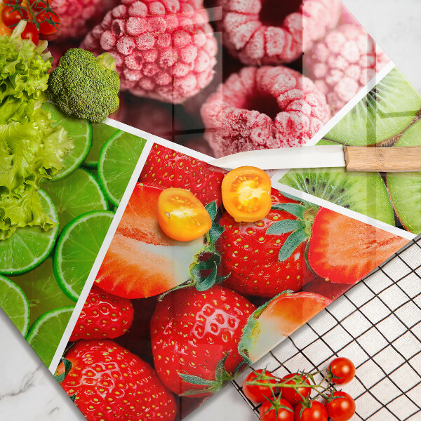 Glass worktop protector Colorful fruit