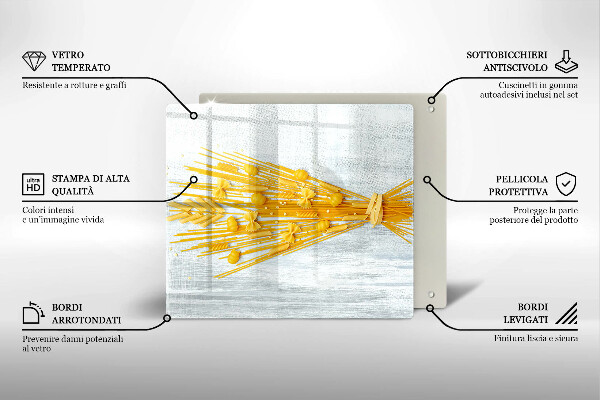 Glass worktop protector Pasta