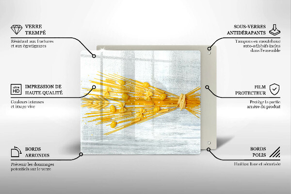 Glass worktop protector Pasta