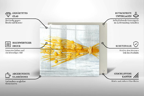 Glass worktop protector Pasta