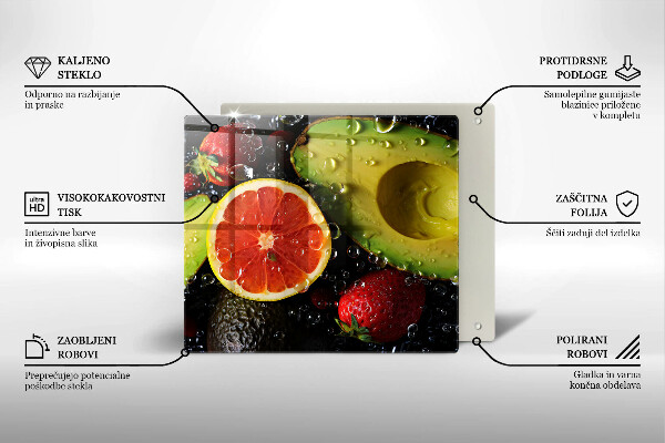 Glass worktop protector Fruits and vegetables