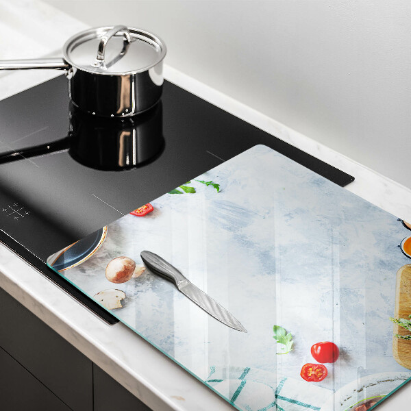 Glass worktop protector Ingredients in the kitchen