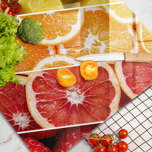 Large worktop saver Colorful fruits