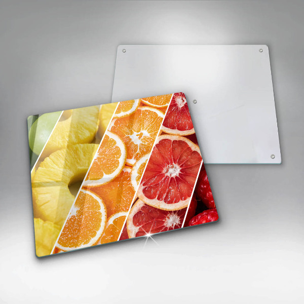 Large worktop saver Colorful fruits