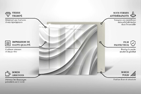 Large worktop saver Geometric lines