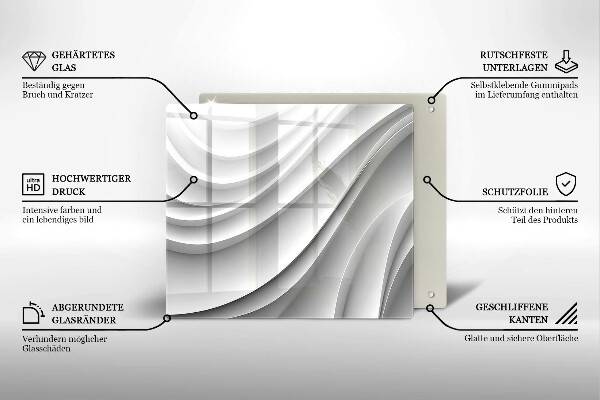 Large worktop saver Geometric lines