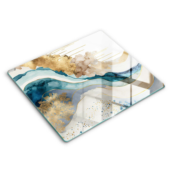 Large worktop saver Colorful marble