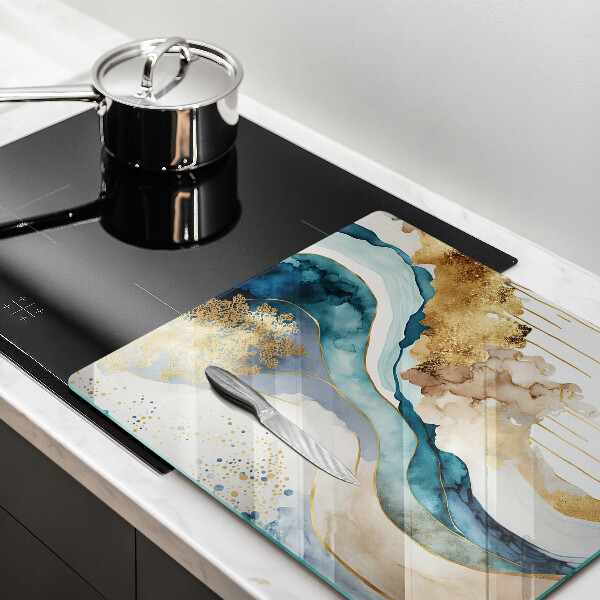 Large worktop saver Colorful marble