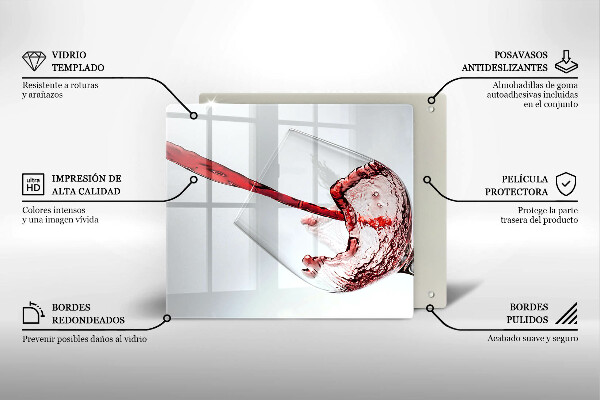 Large worktop saver Red wine