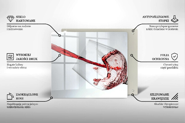 Large worktop saver Red wine