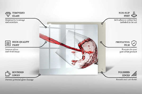 Large worktop saver Red wine