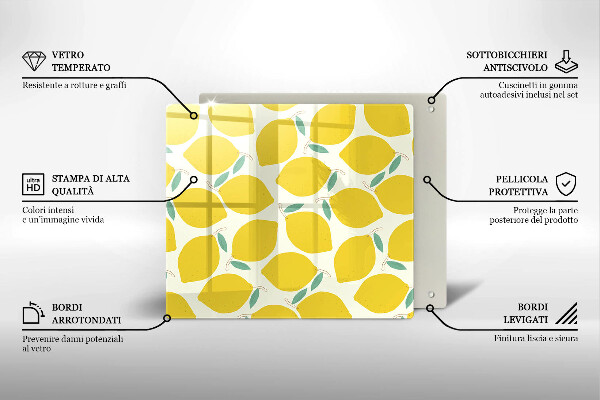Large worktop saver Illustratuion lemons