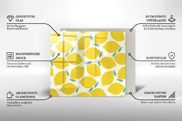 Large worktop saver Illustratuion lemons