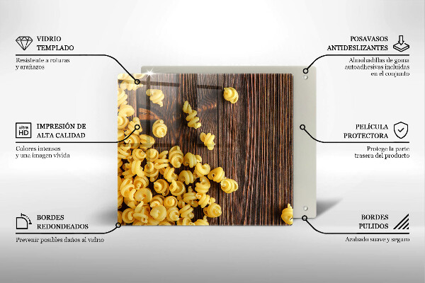 Large worktop saver Pasta on a table