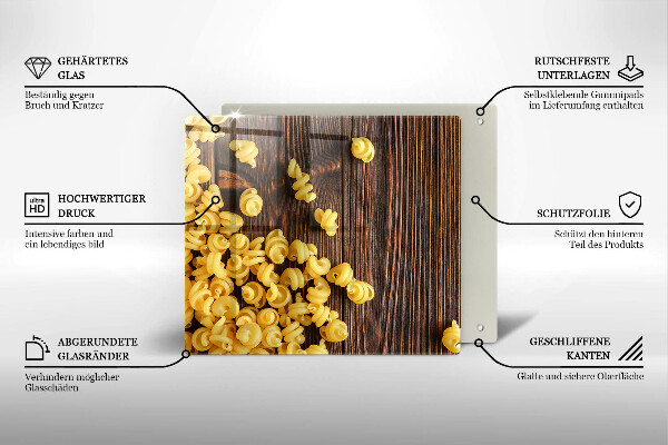 Large worktop saver Pasta on a table