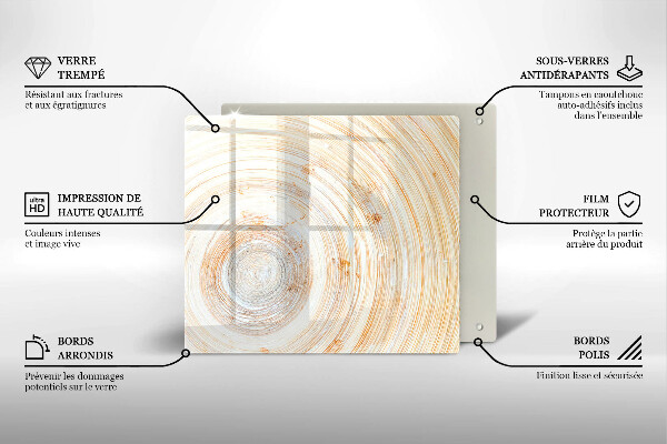 Large worktop saver Wood texture