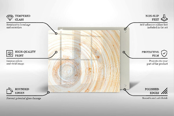 Large worktop saver Wood texture