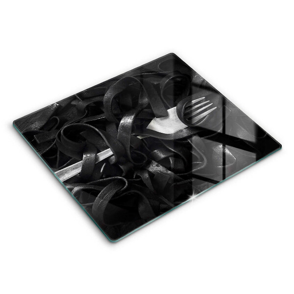 Large worktop saver Black tagliatelle pasta