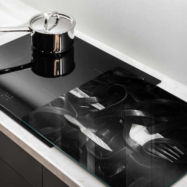 Large worktop saver Black tagliatelle pasta