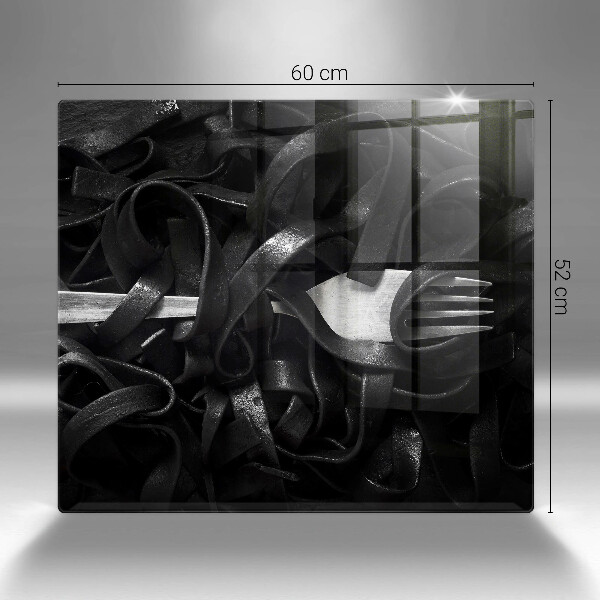 Large worktop saver Black tagliatelle pasta