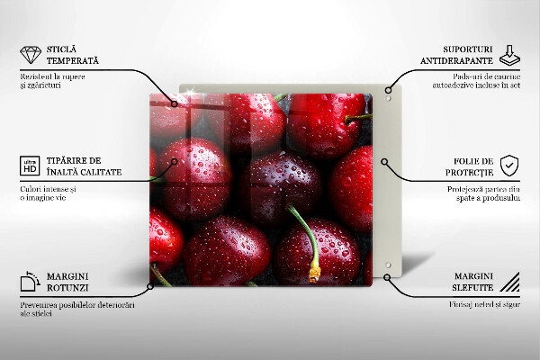 Large worktop saver Cherries close-up