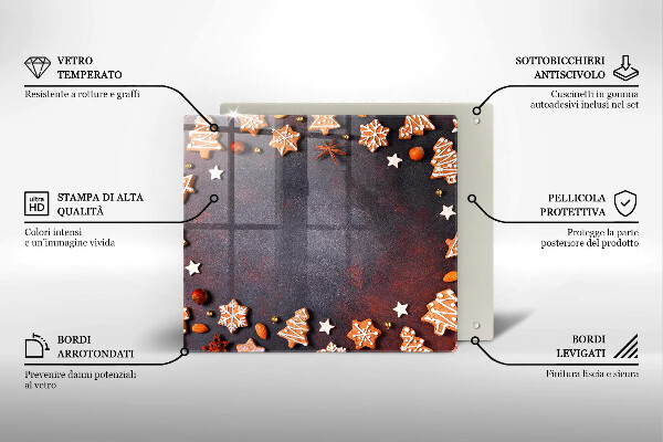 Large worktop saver Gingerbread Christmas