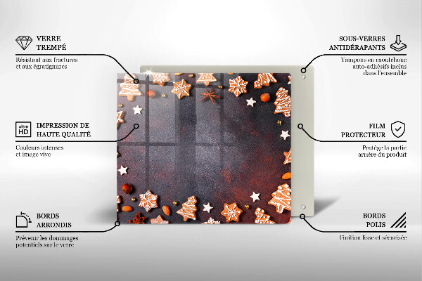 Large worktop saver Gingerbread Christmas