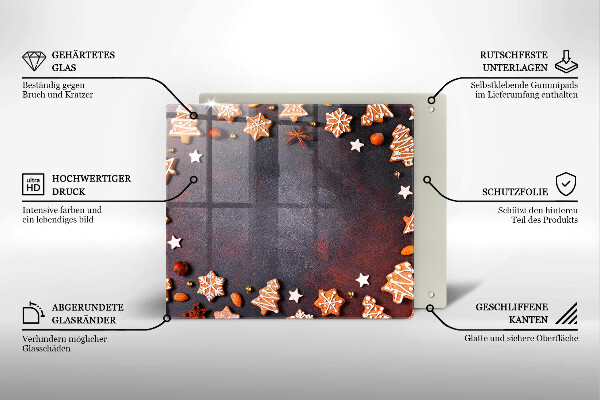 Large worktop saver Gingerbread Christmas