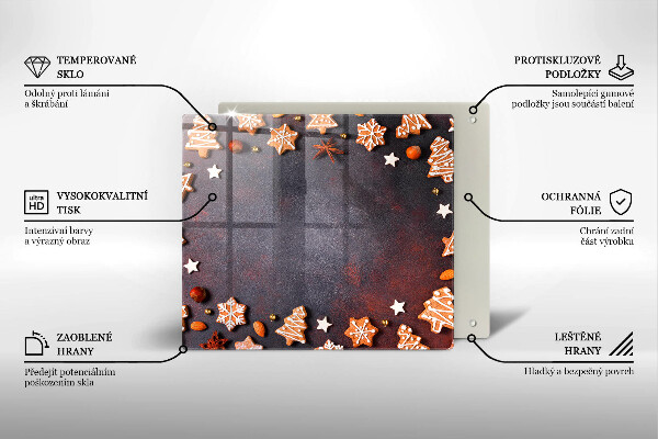 Large worktop saver Gingerbread Christmas