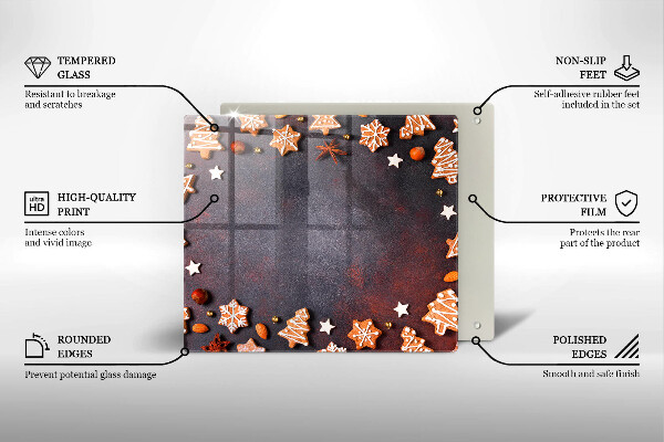 Large worktop saver Gingerbread Christmas