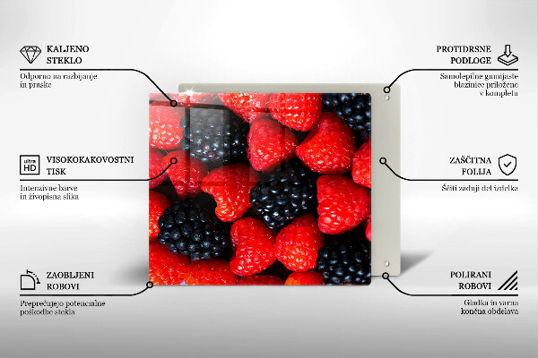 Large worktop saver Raspberries and blackberries